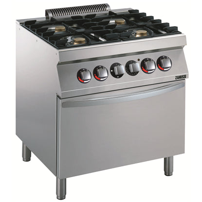 Modular Cooking Range Line EVO700 4-Burner Gas Range on Electric Oven, 800mm 372149