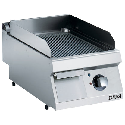 Modular Cooking Range Line EVO700 400mm Electric Fry Top, Ribbed Brushed Chrome Plate 372332