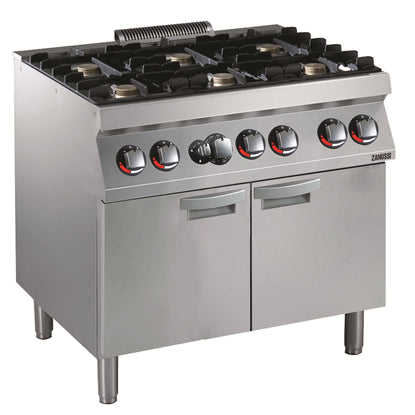 Modular Cooking Range Line EVO700 6-Burner Gas Range on Large Gas Oven 372216